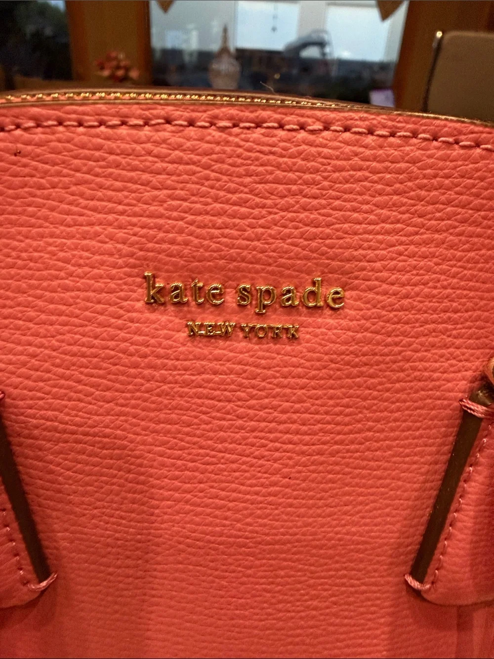 kate spade blustery pink “SylviaPebbled  medium Dome Satchel w/ Removable Strap